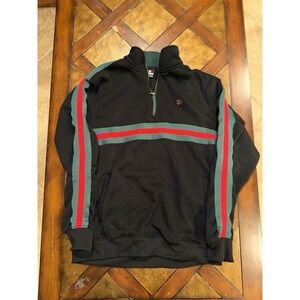 Vintage Y2K South Pole Southpole 1/4 Zip Fleece Pullover Size 2XL Gucci Stripe